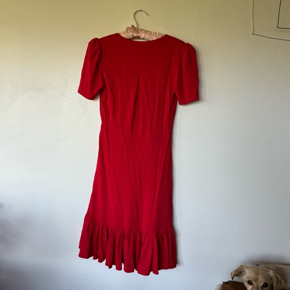MICHAEL KORS Red V Neck Formal Dress - Picture 2 of 5